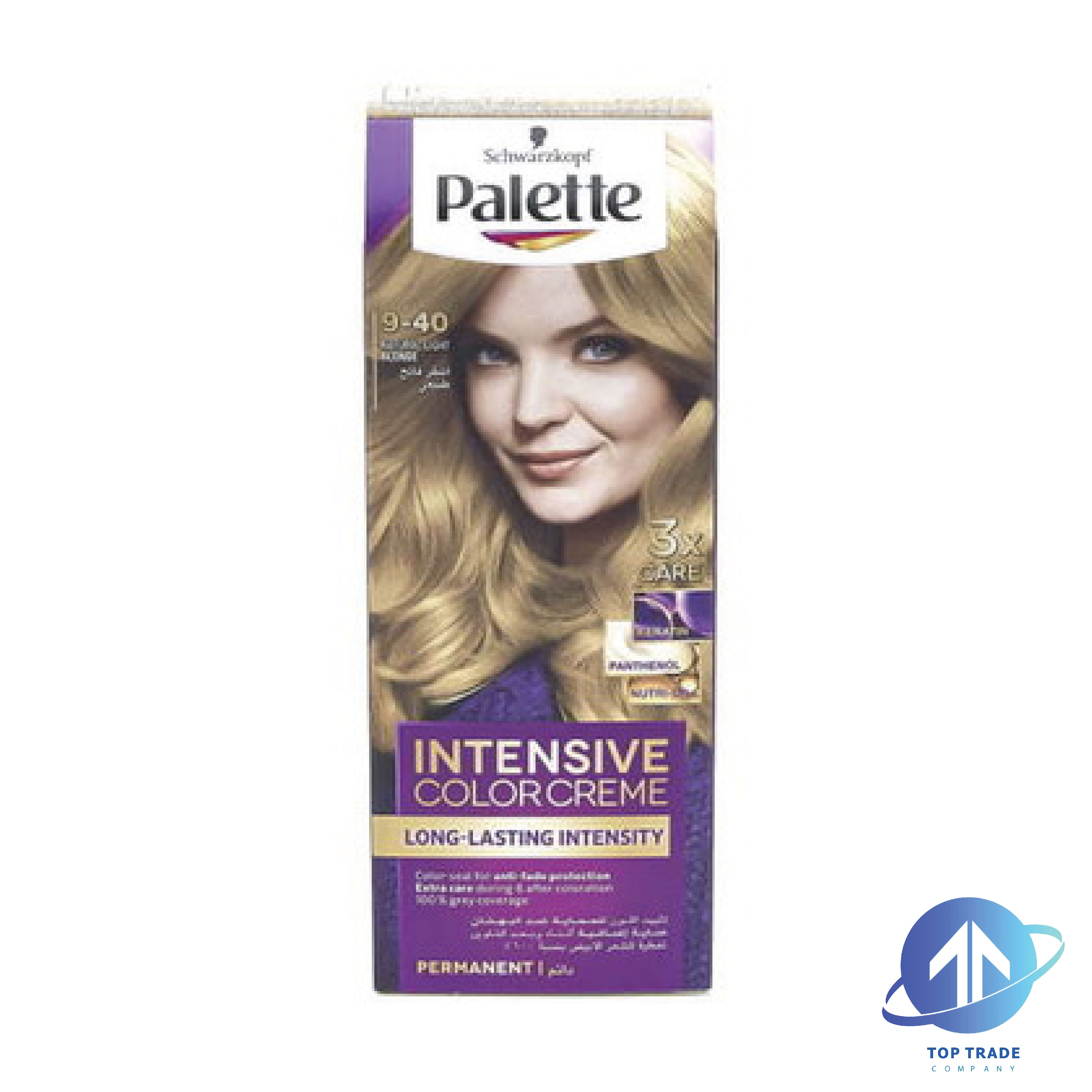 Palette Intensive Color Cream hair color 9-40 natural light blonde